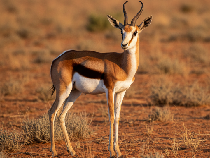 Springbok ewe in a Southern African hunting species guide